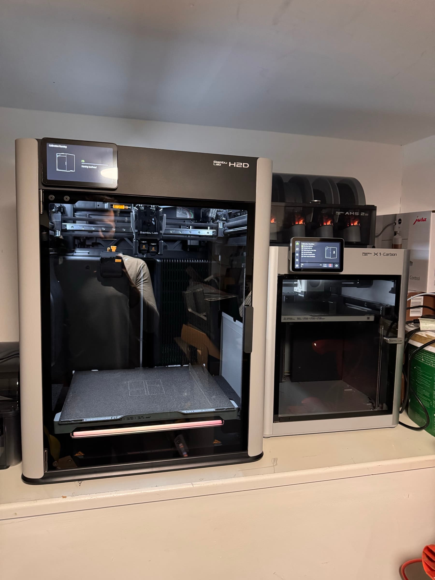 3D printer setup used for robotics parts
