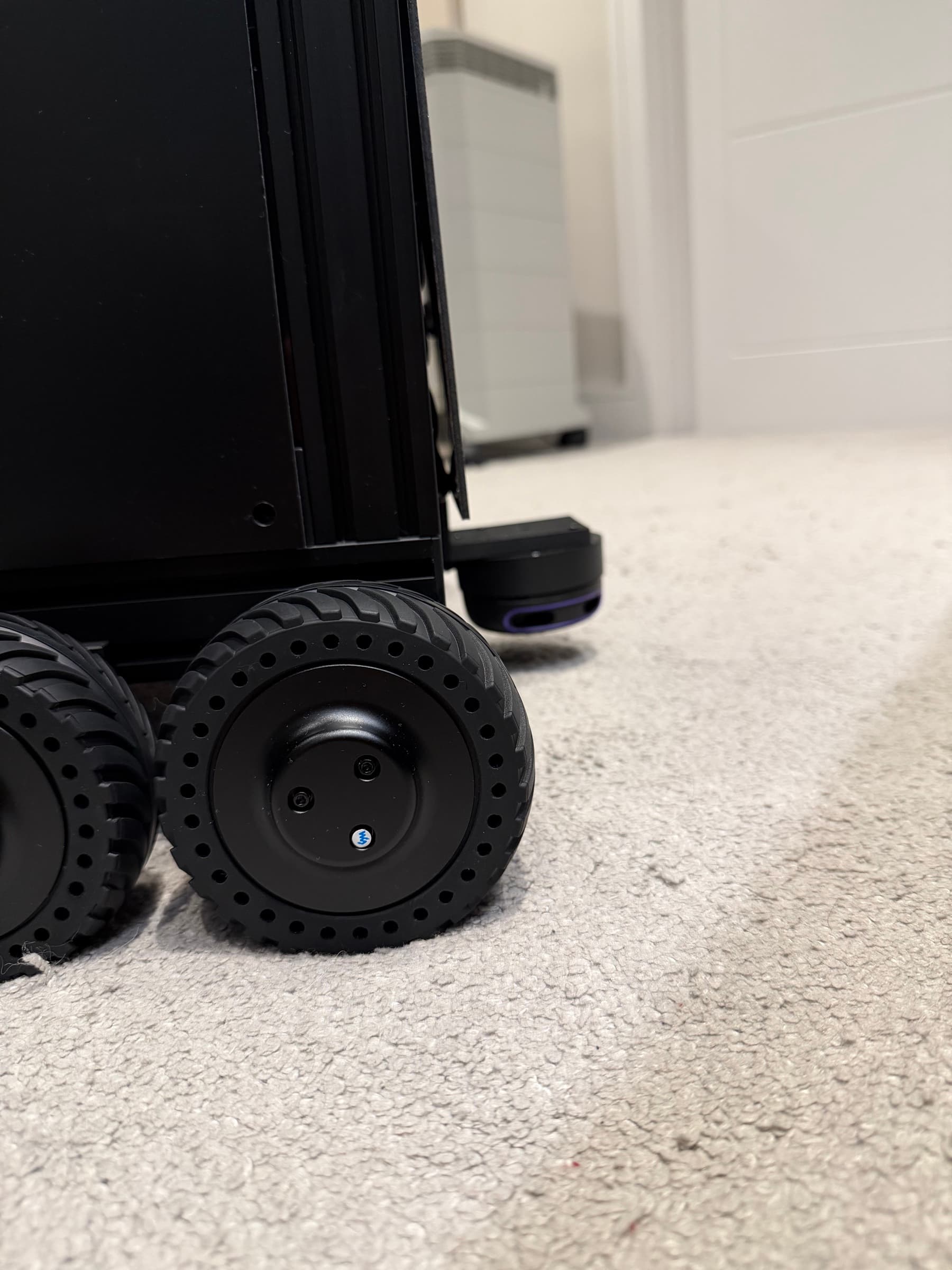 RPLiDAR mounted near the bottom of the robot base